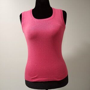 JIGSAW PINK SILK ANGORA TANK TOP BRITISH BRAND WOMEN SIZE S